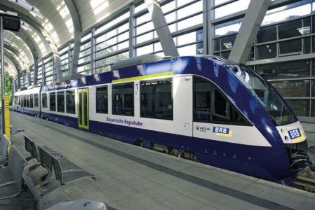 Diesel railcar unit &quot;LINT 41&quot; Veolia-Design class 648 of BRB<br /><a href='images/pictures/Fleischmann/442001.jpg' target='_blank'>Full size image</a>